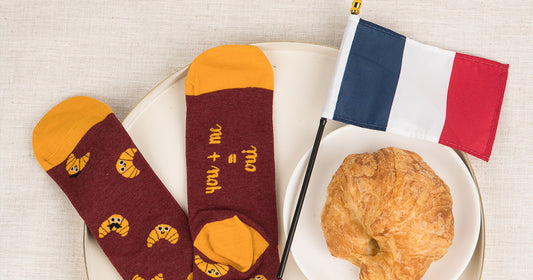 Take a Trip to France with These Cozy Croissant Socks
