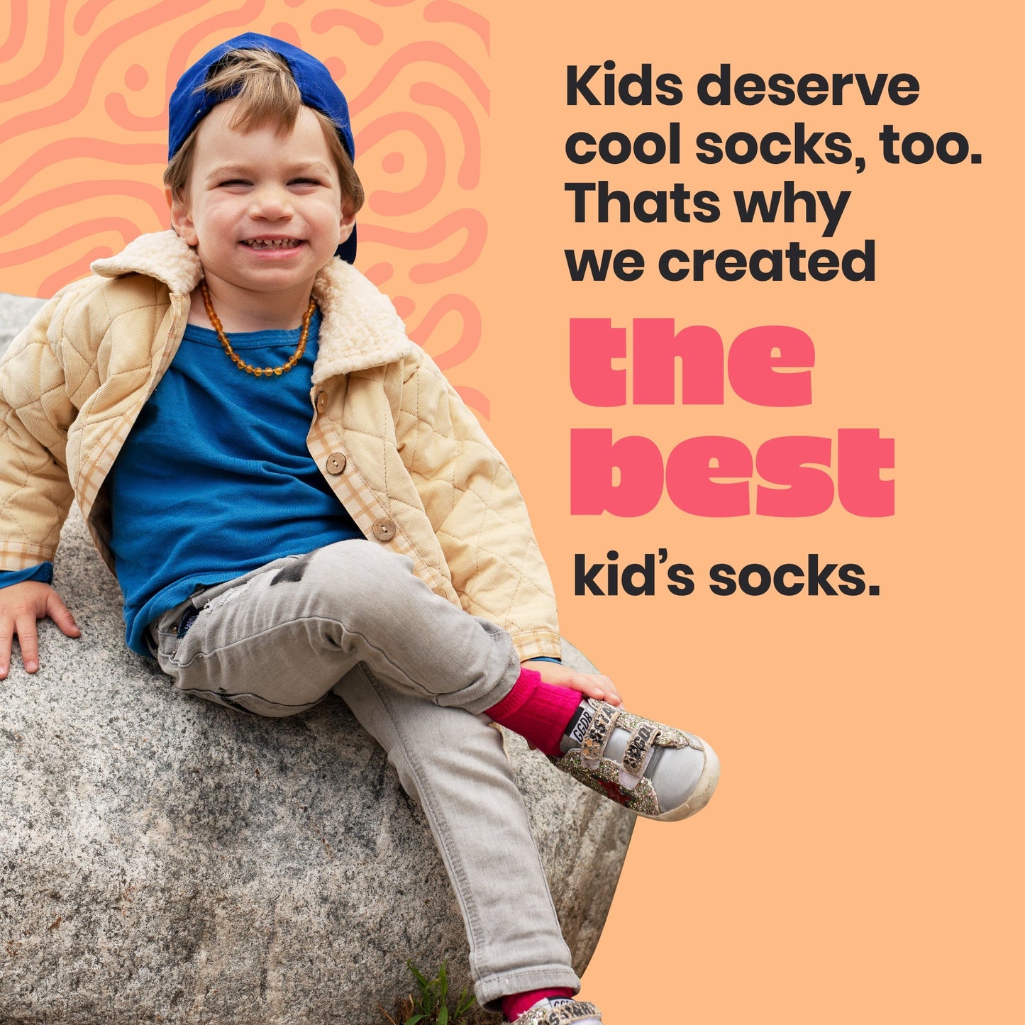 Foot Cardigan Kids Organic Cotton Socks 5-Pack - Earth Tones, Soft, Non-Slip Grips