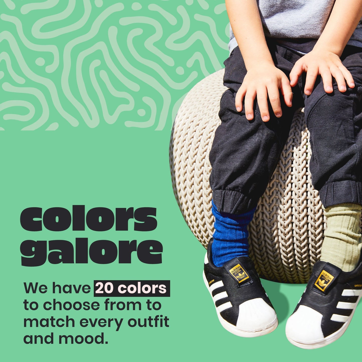 Foot Cardigan Kids Organic Cotton Socks 5-Pack - Jewel Tones, Soft, Non-Slip Grips