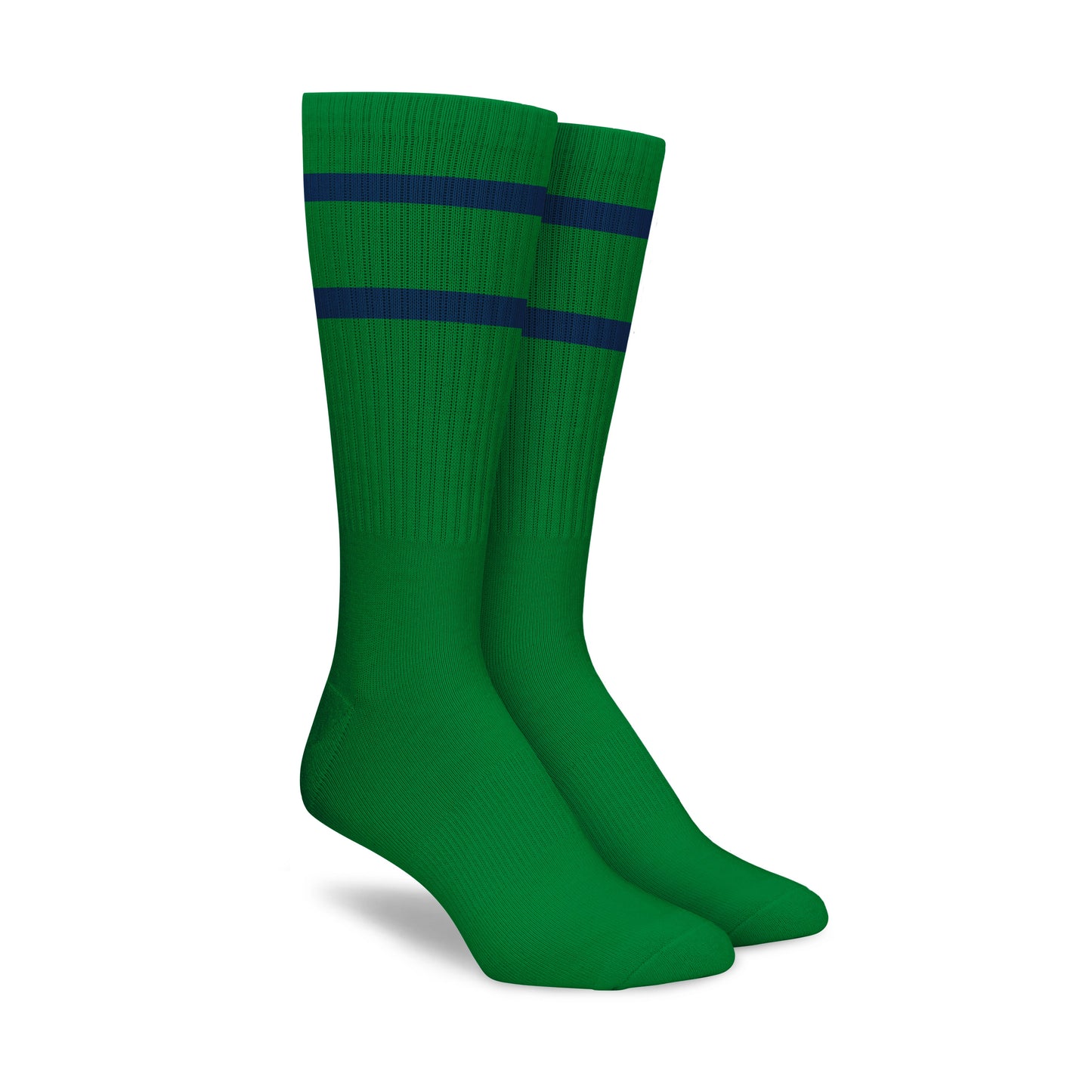 Green Blue Stripe Crew - 3 Pack